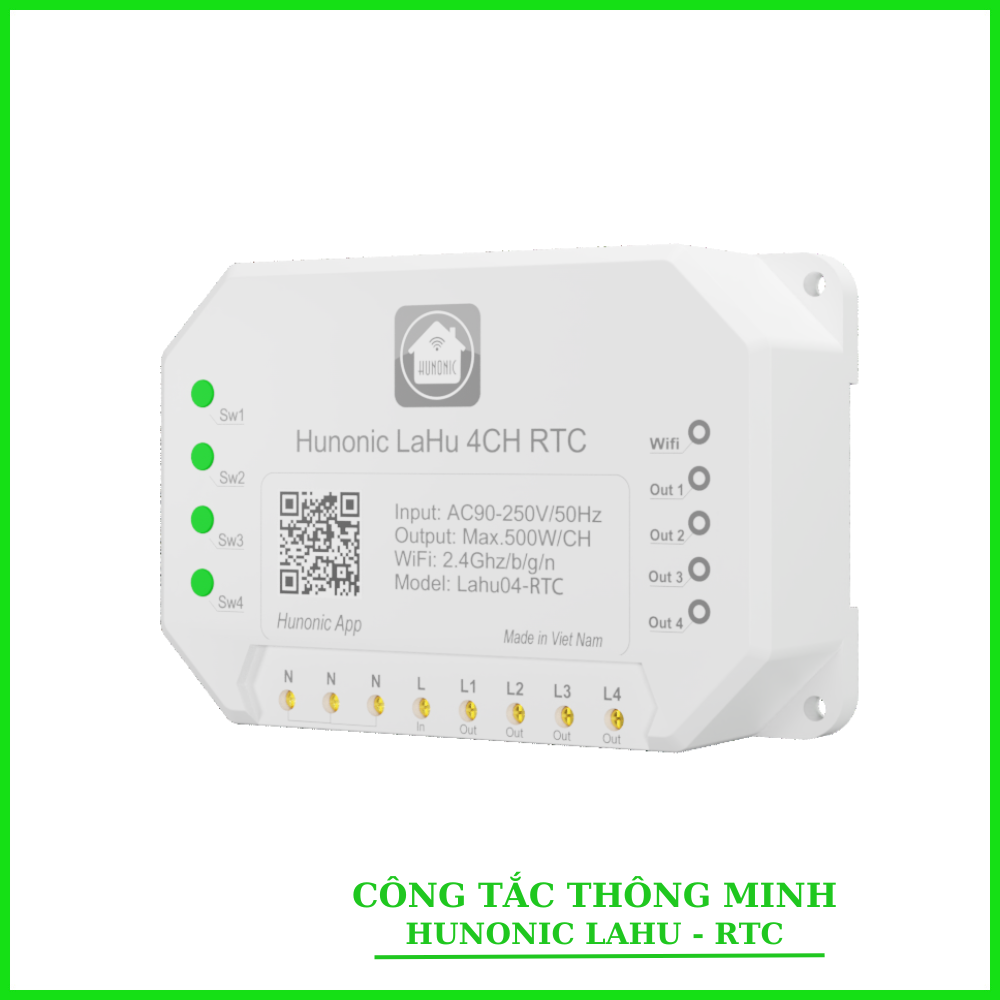 Công Tắc Thông Minh Hunonic Lahu RTC Tích Hợp IC Thời Gian Thực